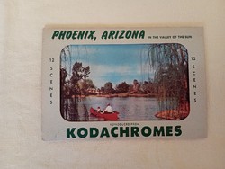 Leporelló levél levelezőlap Arizona Phoenix USA póstatiszta