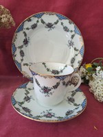 English Sutherland art porcelain tea cup with cake plate