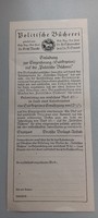 Német könyvesbolti prospektus 1920-as évek papírrégiség