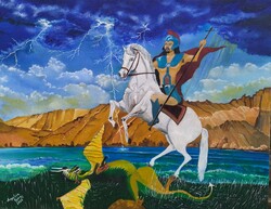 Saint George oil painting 2024