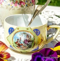 Porcelain tea cup with a mythological scene