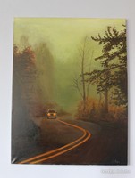 /On the road/ oil painting
