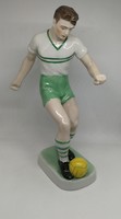 Drasche porcelain large football player ftc 