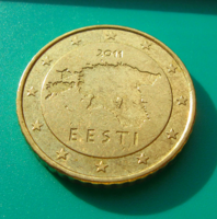 Észtország  - 50 Euro Cent - 2011