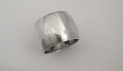 Oval German 800 sterling silver napkin ring