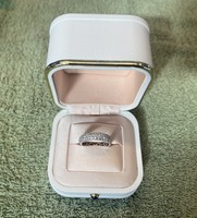 18K memory white gold ring, with 99 2.48Ct diamonds, certificate