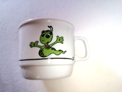 Retro, very rare, limited edition, fairytale pattern, rare stackable Zsolnay mug