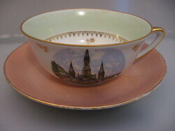 Retro Jammet Seignolles Limoges France porcelán Lourdes emlék csésze