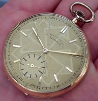 Antique chronometer Spartan 14k gold pocket watch