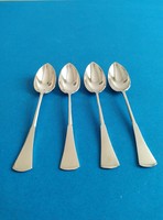 Silver 4 mocha spoons in English style