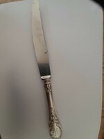 Knife with silver-plated handle and rust-free blade