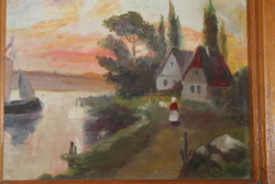 Painting by Károly Gaburek 964