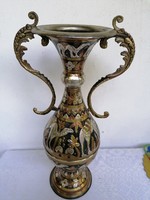 Oriental, copper floor vase