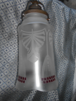 Különleges-szép szecessziós antik üveg lámpa búra