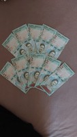 2 Bolívares serial number tracking lot! Unc.