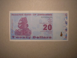 Zimbabwe - 20 Dollar 2009 UNC