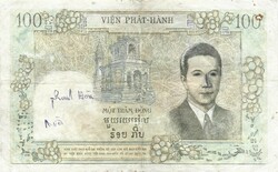 100 piaszter piastre piastres 1954 Francia Indokína Nagyon ritka!