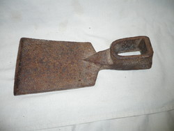 Antique solid wrought iron hoe