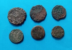 6 Roman small bronze