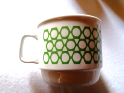 Zsolnay, green, honeycomb pattern mug 37.