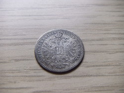 10 Krajcár silver medal 1869 Austria