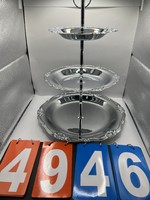 Cake stand with 3 floors, aluminum, aluminum, 41 x 30 cm. 4964