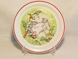 Zsolnay water spider miracle spider children's plate