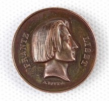 1Q217 antoine bovy (1795-1877) : flour Francis bronze coin 1844