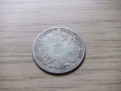 20 Krajcár silver medal 1870 Austria