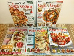 Vegetáriánus magazinok, könyvek - 12 db !!!