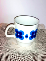 Retro lowland rarer large blue floral mug