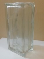 Glass brick vase