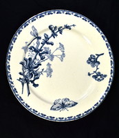 Around 1900 French Art Nouveau faience plate from Sarreguemines (saargemond).