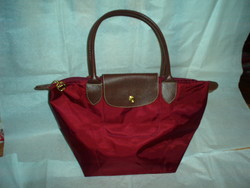 Longchamp small burgundy handbag