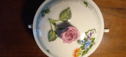 Sugar bowl with rose holder from Herend
