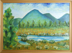Landscape between the mountains for sale