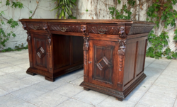 Large double-sided desk in Renaissance style