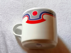 Cup, mug with interior design from the 1970s, domestic factory in the Great Plain 7.