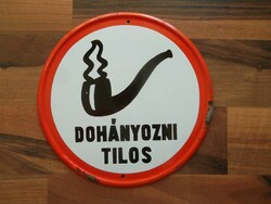 Dohányozni Tilos zománctábla