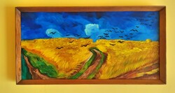 Finta István - Búzamező varjakkal (Vincent van Gogh)
