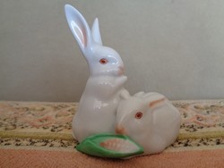 Pair of antique rabbits from Herend