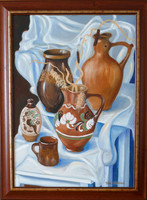 The oil painting 
