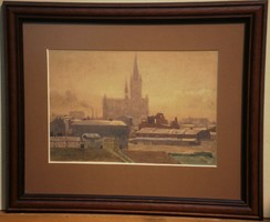 Unknown painter (mid-20th century): Warsaw - Wola, 1941