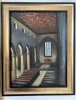 Scottish church - oil painting