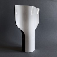 Wolf Karnagel Ritzenhoff 'Pure' modernista/bauhaus porcelán váza 1974