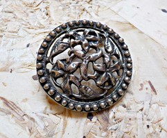 Retro metal brooch