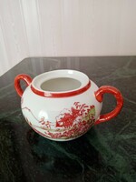 Antique oriental Japanese or Chinese porcelain sugar bowl without lid