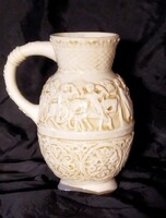 Antique Zsolnay old ivory series jug
