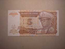 Zaire - 5 új Zaires 1993 UNC