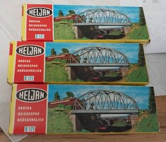 3 db új HELJAN B171 H0 vasúti híd